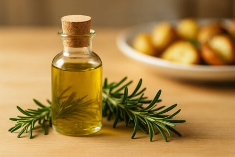 Rosmarinöl aus frischem Rosmarin für intensiven Geschmack und bessere Verdauung