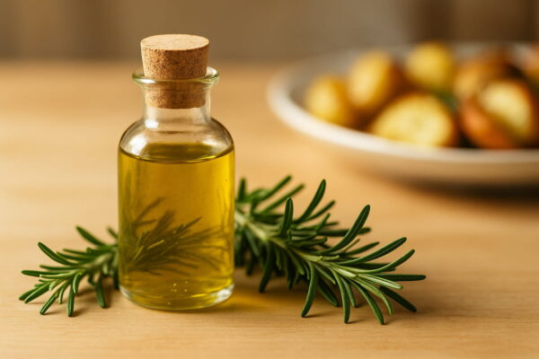 Rosmarinöl – Aroma und Wirkung auf Geschmack und Verdauung Rosmarinöl aus frischem Rosmarin für intensiven Geschmack und bessere Verdauung